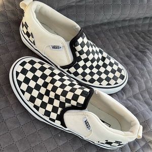 Youth Van checker slip on shoes